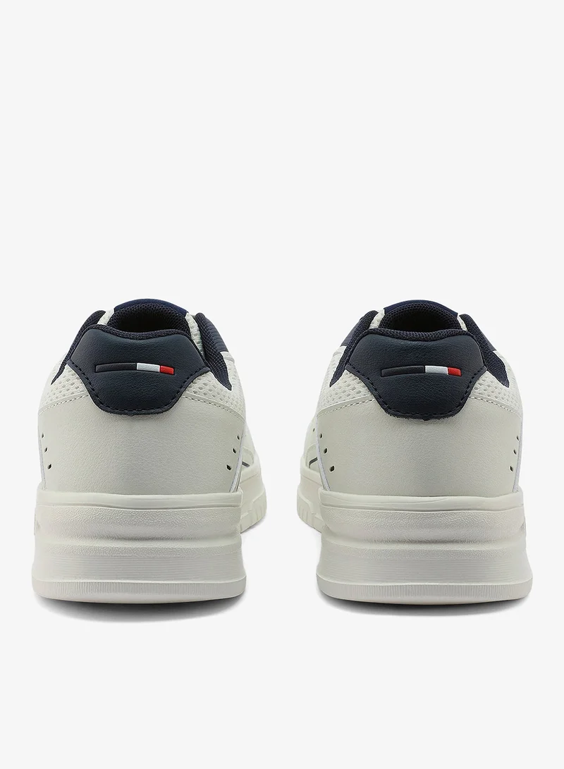 U.S. Polo Assn. white Men's White Low-Top Sneaker - Lightweight Stylish Lace-Up Design with Comfort Cushioned Sole for Everyday Wear for Men | Best Price UAE